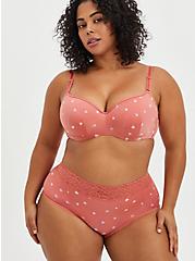 Plus Size Full Coverage Balconette Bra - Rose Hearts with 360° Back Smoothing™ , HEARTS OF GOLD RED, alternate