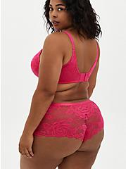 Full Coverage Balconette Bra - Lace Hot Pink with 360° Back Smoothing™, BEET ROOT PINK, alternate