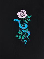 Black Snake Rose Crop Rashguard, MULTI, alternate