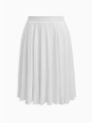 Midi Refined Woven Skirt, CLOUD DANCER, hi-res