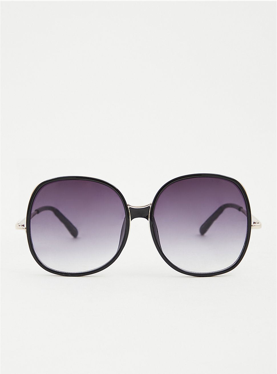 Plus Size Black Oversized Square Sunglasses, , hi-res