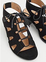 Lace-Up Block Heel Sandal (WW), BLACK, alternate