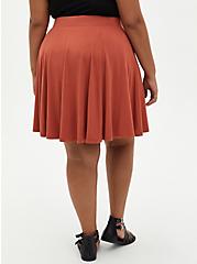 Plus Size Auburn Super Soft Button Front Mini Skirt, , alternate