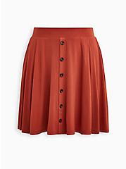 Auburn Super Soft Button Front Mini Skirt, , hi-res