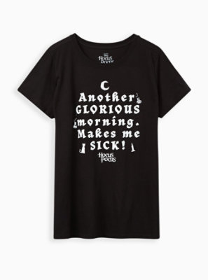 Plus Size - Hocus Pocus Glorious Morning Black Crew Tee - Torrid