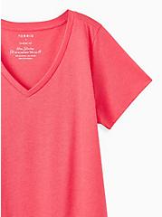 Plus Size Girlfriend Tee - Signature Jersey Bright Berry, TEABERRY, alternate