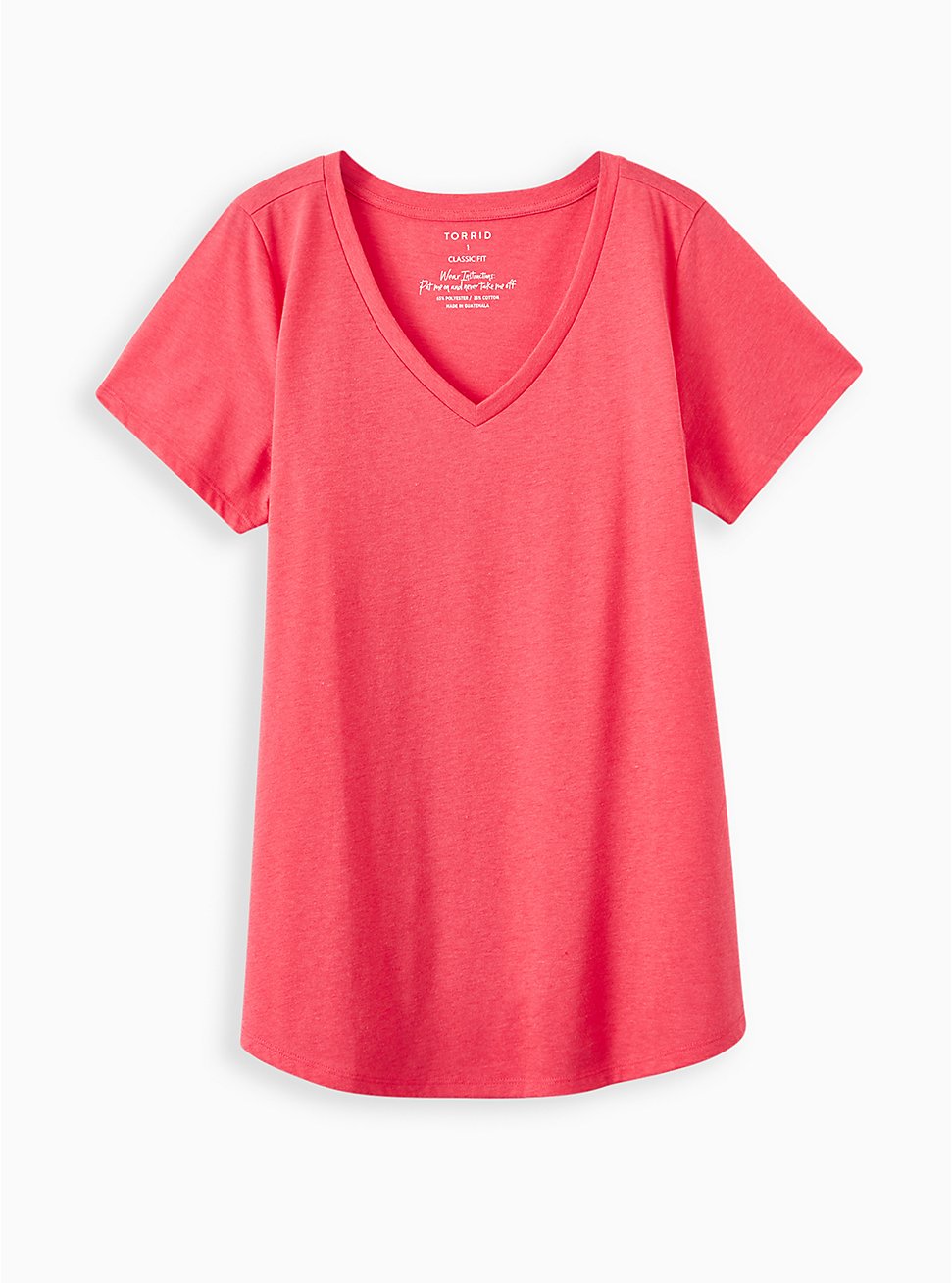 Plus Size Girlfriend Tee - Signature Jersey Bright Berry, TEABERRY, hi-res