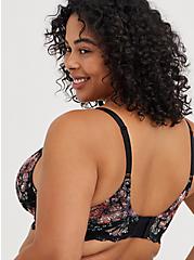 Push Up Plunge Strappy Bra - Lace Floral, HIBISCUS FLORAL, alternate
