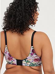 XO Push-Up Plunge Bra - Satin & Lace Floral with 360° Back Smoothing™, FOREST FLORAL, alternate