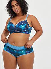 Plus Size Push-Up Wire-Free Bra - Blue With 360° Back Smoothing, DEEP SPACE, alternate