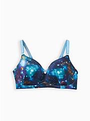 Plus Size Push-Up Wire-Free Bra - Blue With 360° Back Smoothing, DEEP SPACE, hi-res