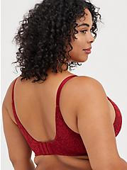 Push-Up Wirefree Bra - Lace Red with 360° Back Smoothing™, BIKING RED, alternate