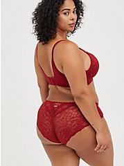 Plus Size Push-Up Wirefree Bra - Lace Red with 360° Back Smoothing™, BIKING RED, alternate