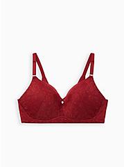 Push-Up Wirefree Bra - Lace Red with 360° Back Smoothing™, BIKING RED, hi-res