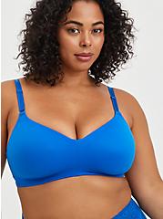 Lightly Lined Wire-Free Bra - Blue with 360° Back Smoothing™ , LAPIS BLUE, hi-res