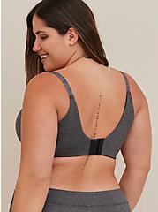 Lightly Lined Full Coverage Balconette Bra - Microfiber Heather Grey with 360° Back Smoothing™ , HEATHER GREY, alternate