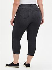 Plus Size Crop Bombshell Skinny Jean - Super Soft Washed Black, RAVEN, alternate