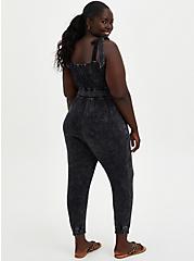 Plus Size Jumpsuit - Super Soft Black Wash, TIE DYE BLACK, alternate