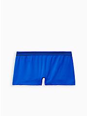 Plus Size Seamless Boyshort Panty - Stripe Blue, LAPIS BLUE, hi-res