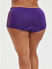 Seamless Flirt Boyshort Panty - Lace Purple, PETUNIA, alternate