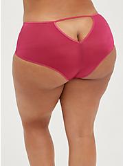 Cutout Cheeky Panty - Microfiber Glossy Pink, VIVACIOUS, hi-res