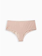 Plus Size Cutout Cheeky Panty - Microfiber Glossy Dusty Pink, ADOBE ROSE, hi-res