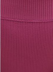 Plus Size Ribbed Seamless Thong Panty - Purple, VIOLET QUARTZ, alternate