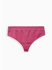 Ribbed Seamless Thong Panty - Purple, VIOLET QUARTZ, hi-res