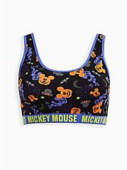 Plus Size Scoop Neck Bralette - Cotton Mickey Mouse Pumpkin, MULTI COLOR, hi-res