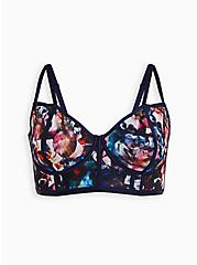 Lightly Lined Underwire Bra - Mesh Floral Galaxy Blue, FLORAL IN GALAXY, hi-res