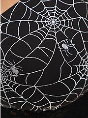 Lightly Padded Bralette - Cotton-Blend Webs Black And Silver, RAINBOW WEBS, alternate