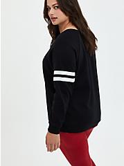 Plus Size Her Universe Studio Ghibli Kiki's Delivery Service Varsity Sweatshirt - Fleece Black, DEEP BLACK, alternate