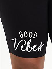 Black Good Vibes Bike Short, BLACK, alternate