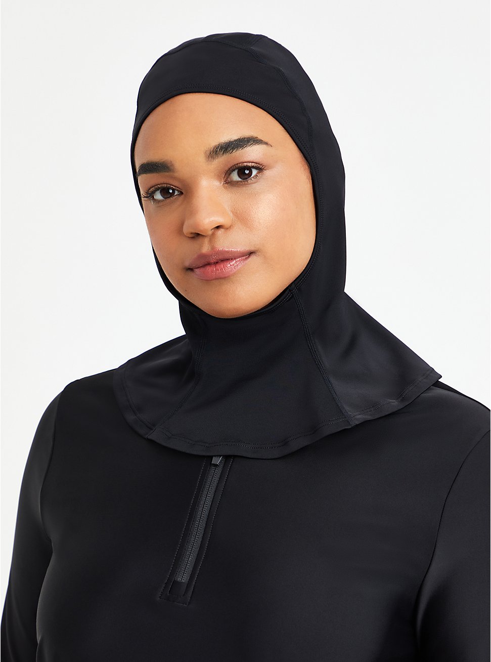 Plus Size Black Swim Hijab, , hi-res