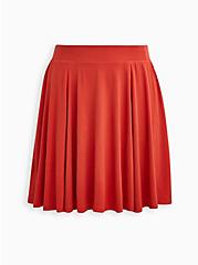 Plus Size Skater Skirt - Super Soft Orange, RUST, hi-res