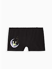 Plus Size Seamless Boyshort Panty - I Just Need Some Space Black, RICH BLACK, hi-res