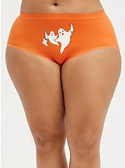 Seamless Brief Panty - Here For The Boos Orange , KOI TOSS, hi-res