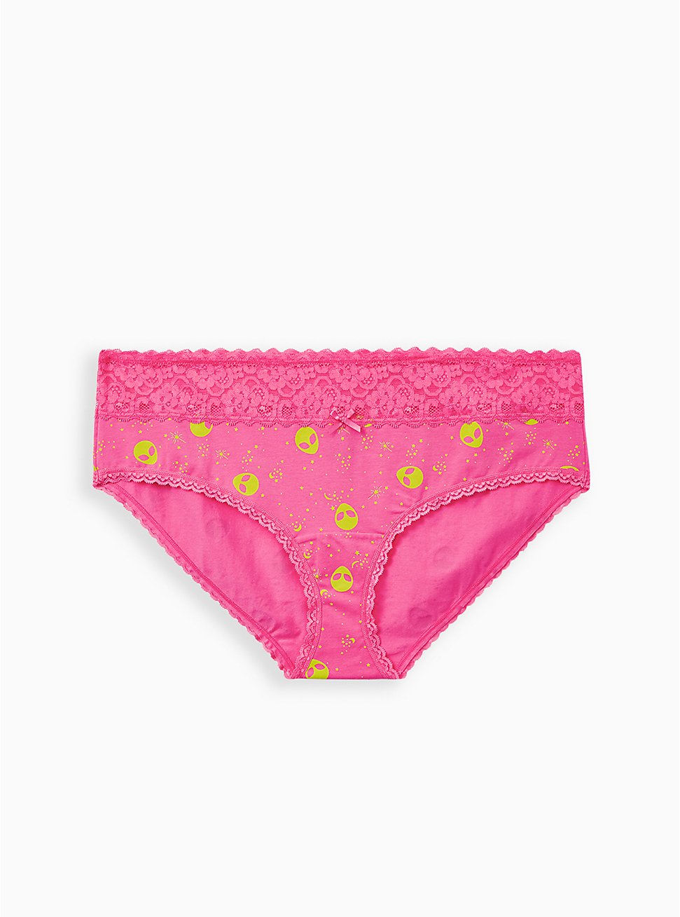 Wide Lace Hipster Panty - Cotton Alien Pink, MULTI, hi-res