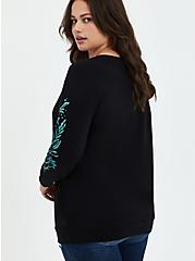 Plus Size Universal Monsters Creature Pullover Sweatshirt - Black, DEEP BLACK, alternate