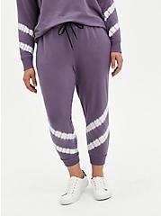 Plus Size  Classic Fit Active Jogger - Everyday Fleece Purple Tie Dye, PURPLE, hi-res