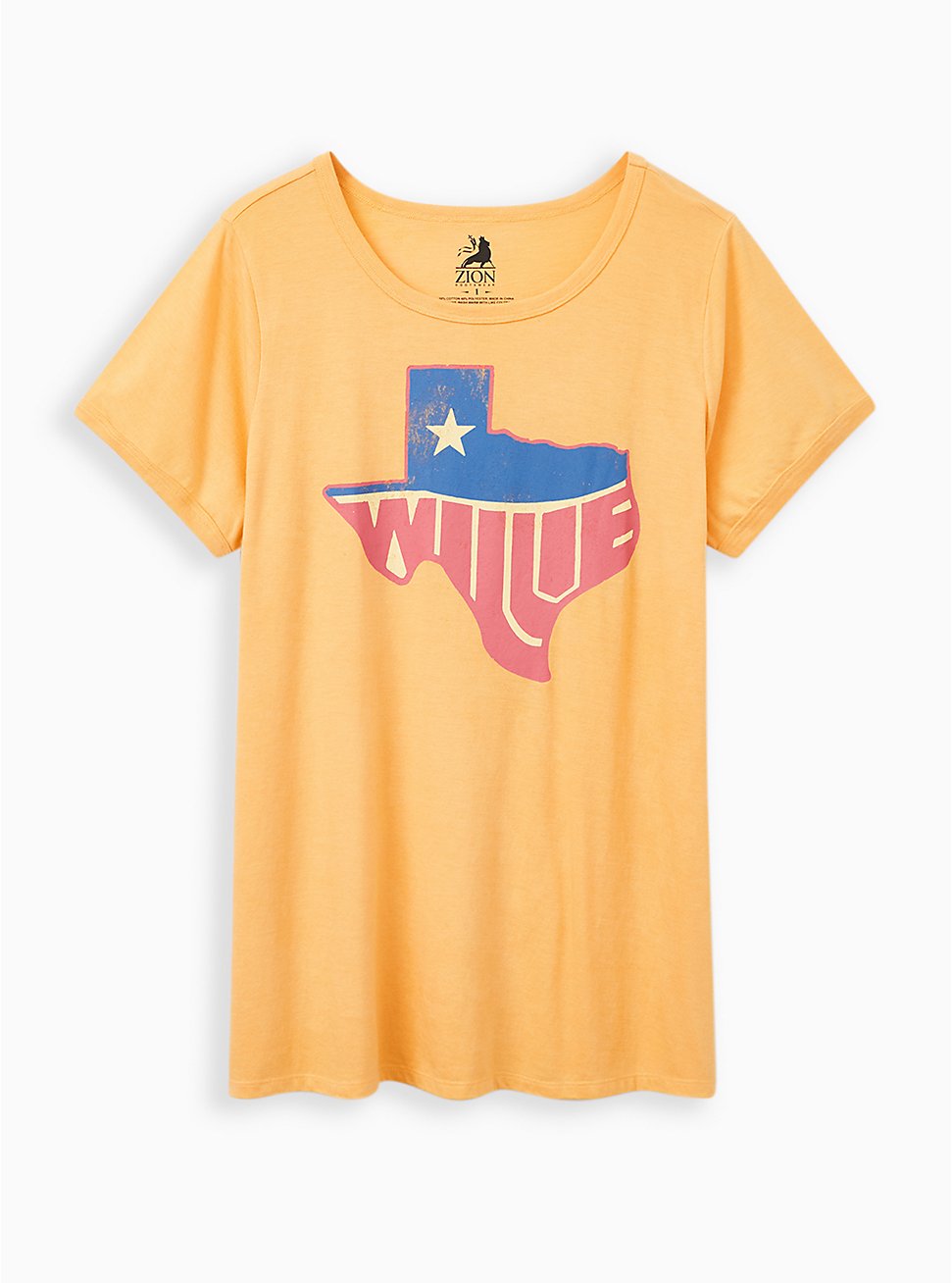 Classic Fit Ringer Tee - Willie Nelson Mustard Yellow, MINERAL YELLOW, hi-res