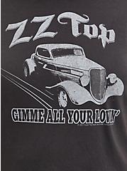 Plus Size Classic Fit Crew Tee - ZZ Top Vintage Black, DEEP BLACK, alternate