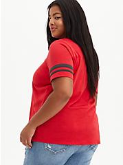 Plus Size Classic Fit Football Tee - NFL Atlanta Falcons Red, JESTER RED, alternate