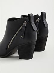 Side Zip Heel Bootie (WW), BLACK, alternate