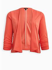 Plus Size Drape Front Blazer - Crepe Pink, DUBARRY, hi-res