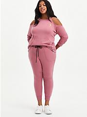 Plus Size Classic Fit Active Jogger - Everyday Fleece Pink , MESA ROSA, alternate