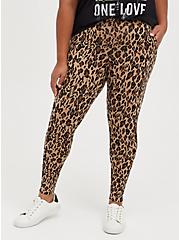 Premium Legging with Pockets - Leopard Print, ANIMAL, alternate