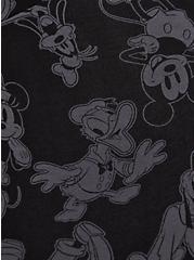 Plus Size Crop Legging - Disney Mickey & Friends Black Grey, BLACK  GREY, alternate