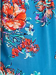 Harper Pullover Blouse - Challis Floral Blue , FLORAL BLUE, alternate