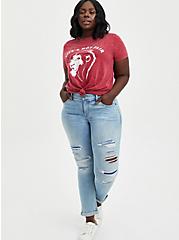 Plus Size Classic Fit Crew Tee - Disney Lion King Scar Not Fair Mineral Wash, RUMBA RED, alternate